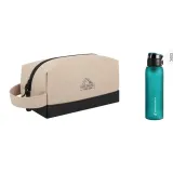 Одиночный слой хаки + модный спортивный бутылка для воды синего цвета