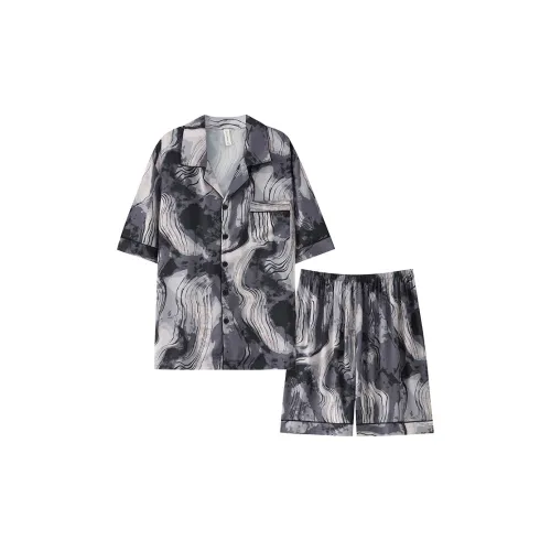 Пижамный комплект Follow The United States для мужчин графитовый серый