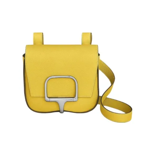 HERMES Della Cavalleria Epsom Телячья кожа Сумка через плечо Сумка на плечо Женская 9O Jaune DE Неаполитанский желтый