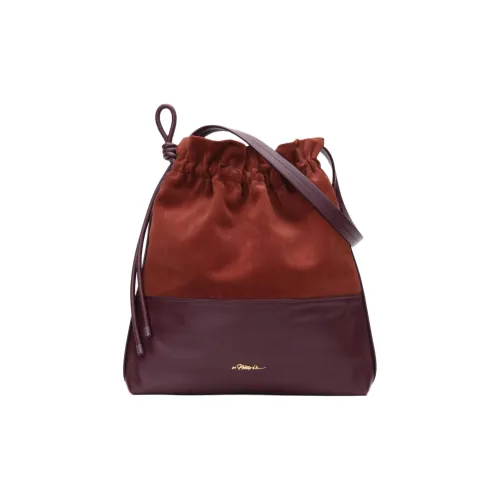 3,1 Phillip Lim Lambskin Nubuck One Shoulder Bag Small Women's Brick Red Fuchsia