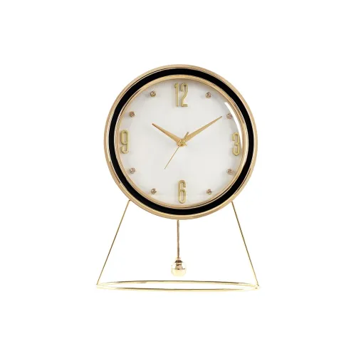 HENSE Кварцевый механизм Металл Настольные часы Унисекс Белый HD58