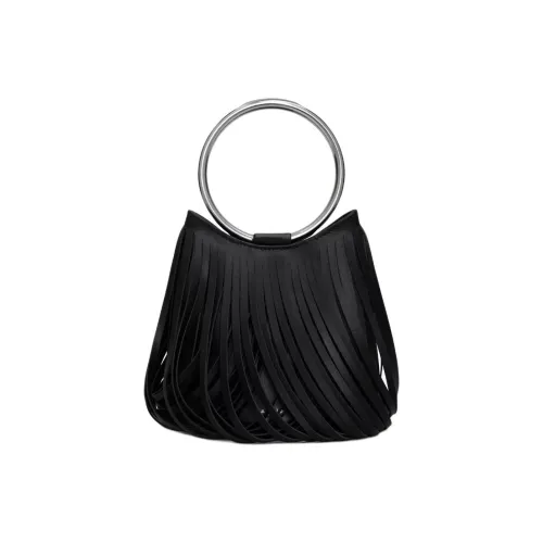 Alaia Телячья кожа Ведрообразная сумка Мини Женская Черная