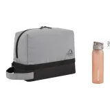 Серый + Модный Спортивная Бутылка для воды Розовая