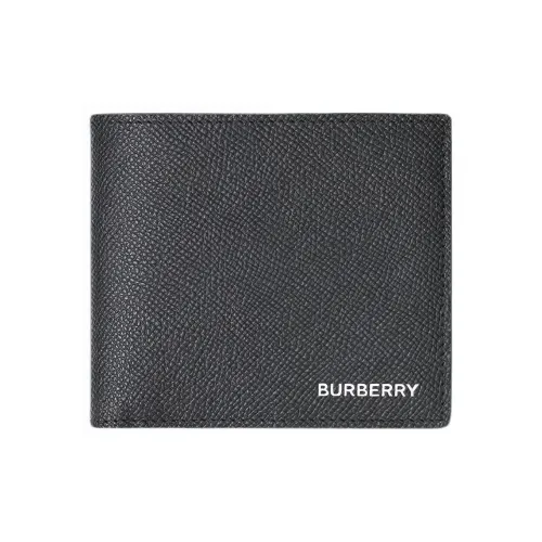Кошелек из коровьей кожи Burberry держатель для карт кошелек для монет мужской черный