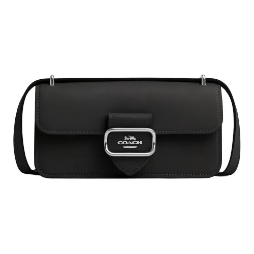 COACH Morgan Коровья кожа Портативная сумка через плечо сумка на плечо Женская Черная