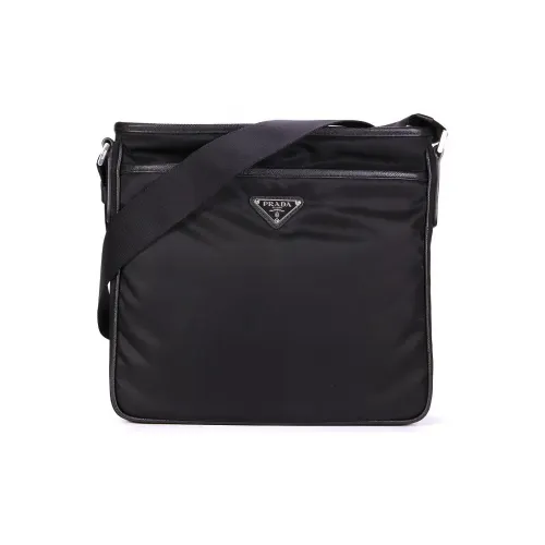 PRADA Нейлоновая сумка через плечо сумка на плечо мужская черная