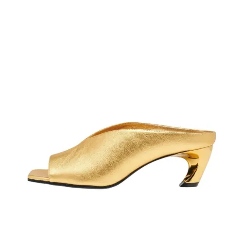 Alexander McQueen Слипоны 5,5 см Женские Золотые