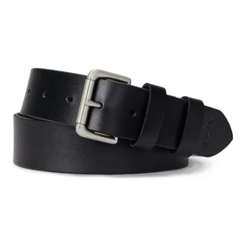 Polo Ralph Lauren Однотонный дизайн застежка-булавка ремни из коровьей кожи мужской черный ширина 3,8 см