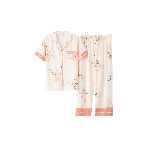 The Story Of The Flower Season Пижама Набор Женские Белые