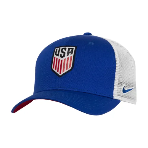 Nike Хлопковые кепки унисекс синие