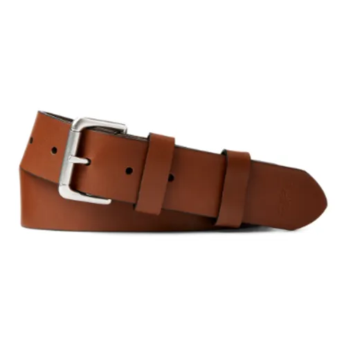 Polo Ralph Lauren Однотонный дизайн застежка-булавка ремни из коровьей кожи унисекс коричневый ширина 3,8 см