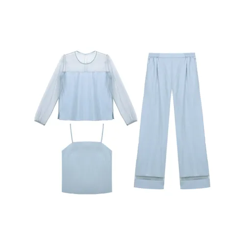 BLEO Пижамный комплект женский снежный синий