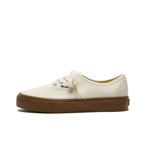 Mengsai Canvas Shoes Low Top Beige Unisex