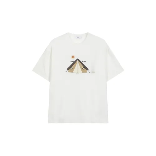 Bosieagender Натуральная Белая Мужская T-Рубашка