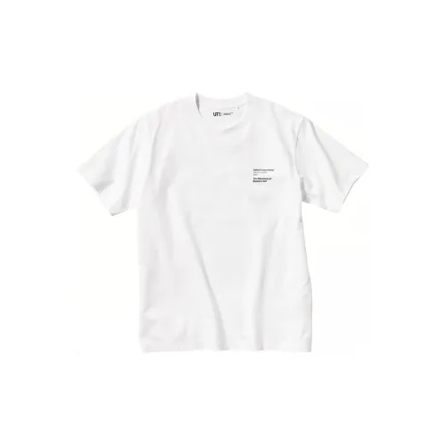 UNIQLO Белая унисекс футболка