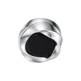 Мёбиус Черный Розовый-Элегантность Серебряный Зажим для Серьги *1