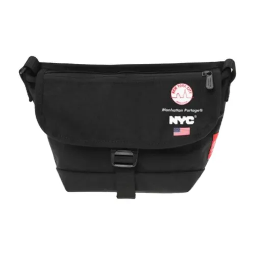 Manhattan Portage Нейлон Регулируемая Сумка через плечо Экстра Маленькая Унисекс Черная