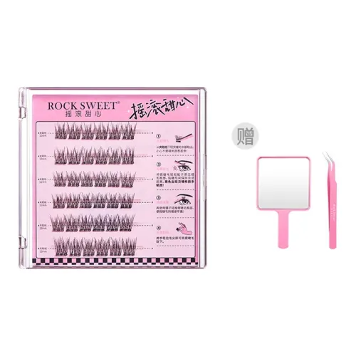 ROCK SWEET Детский Изогнутый Клей Бесплатно Искусственные Надводки для Глаз Сегментированные 36 Кластеров Коробка