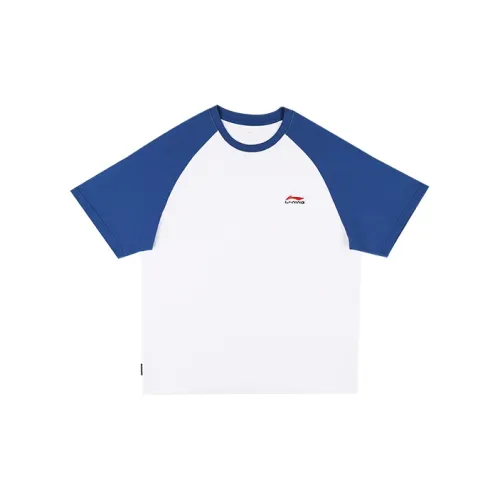 LINING T Рубашка Унисекс Белый Синий