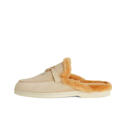 Loro Piana Summer Charms Walk Домашние тапочки Женские Бежевый