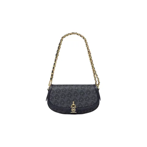 MICHAEL KORS Mila Искусственная кожа с текстурой спилок коровьей кожи Сумка через плечо Маленькая Унисекс Темно-синий