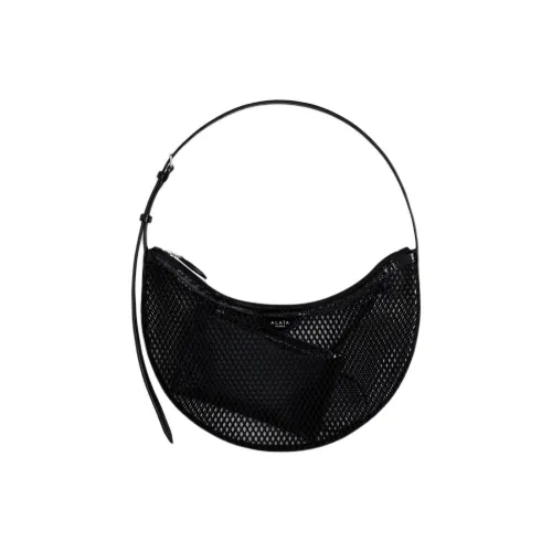 Alaia Полиамид Телячья кожа Плечевая сумка Маленькая Женская Черная