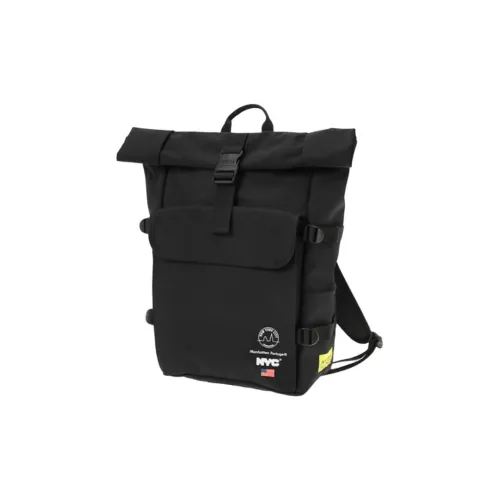 Manhattan Portage × NYC Коллаборация Ткань Рюкзак Средний Унисекс Черный