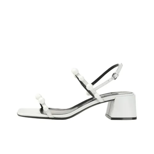SERGIO ROSSI Sr Chupetas one Ремень Сандалии 4,5cm Женские Белые