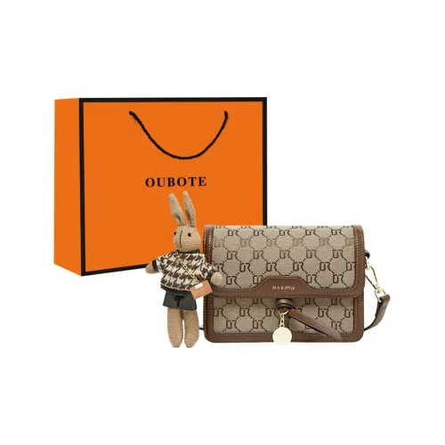 OUBOTE Сумка через плечо из синтетической кожи стандартная женская кофейного цвета