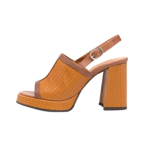 CHIE MIHARA One Ремешок Сандалии 8,5 см Женские Коричневый