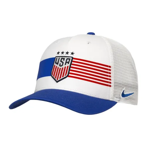 Nike Хлопковые кепки унисекс белые