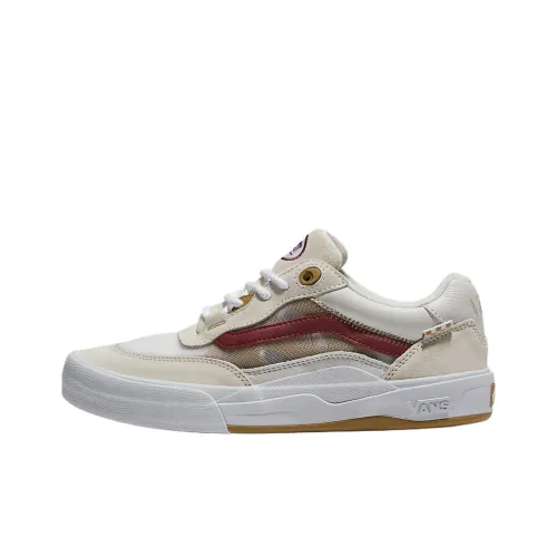 Vans Wayvee Покрытие Дышащий Низкий Топ Скейтборд Кроссовки Унисекс Коричневый Белый