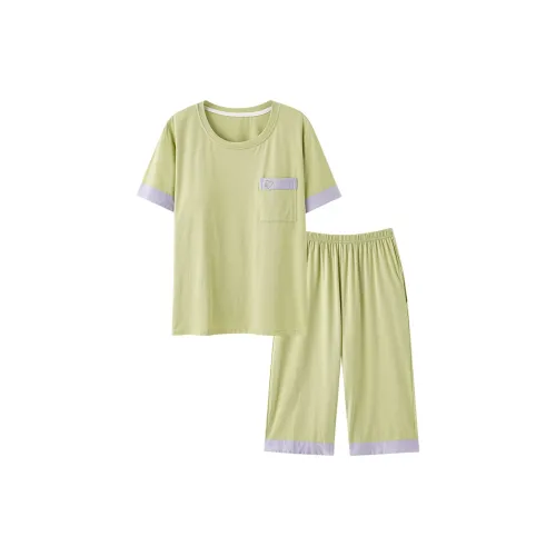 JinShaLa Pajama Комплект Женский Зеленый