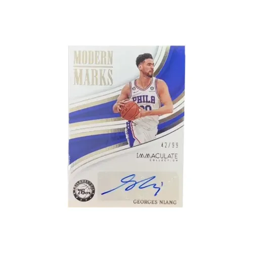 Панини 2022 23 IMM 76 Персон Джордж Нианг Подпись Наклейка 42 99 Баскетбольная карта Карта Продукт Access