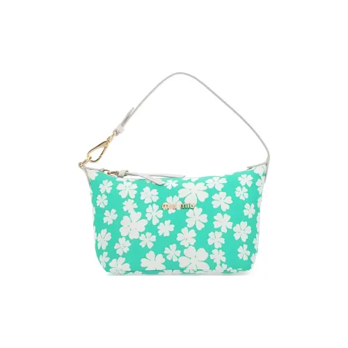 MIU MIU SpiritSpirit Ткань Сумка Сумка через плечо Женская Зеленая