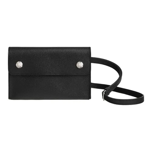 HERMES Crossbody Bag 89 Black Men's