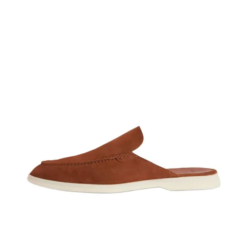 Loro Piana Домашние тапочки Мужской Little Cow Коричневый