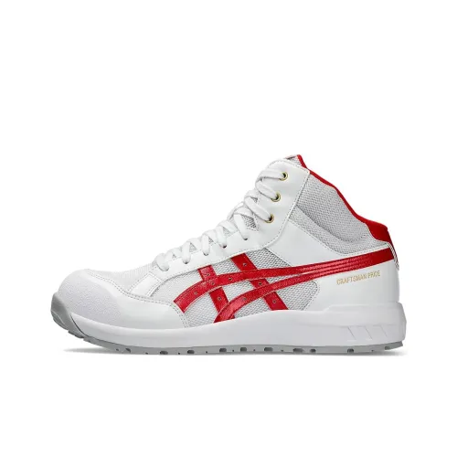 Asics Winjob MID Топ Повседневная обувь Унисекс Белый Красный