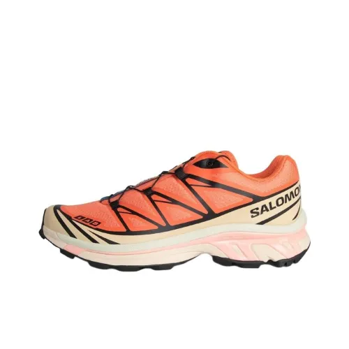 Salomon Collaboration XT 6 Кэжуал Низкий Топ Коралловый/Черный/Цементный Унисекс