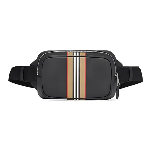 Burberry Коровья кожа Бананка Стандартный Мужской Черный