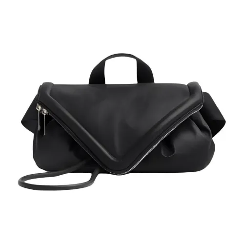 Bottega Veneta Кожа Молния Бананка Мужской Черный