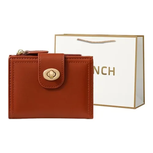 BRINCH ПУ (полиуретан) Кошелек Стандартный Женский Бордовый Зеленый Розовый