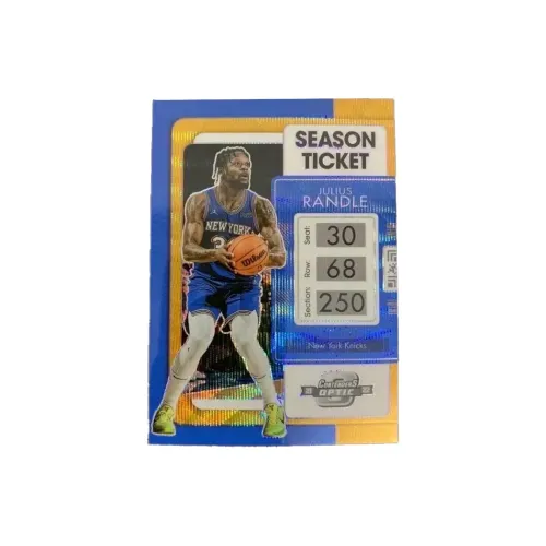 PANINI 2021 22 Шар Game Ticket Optic Knicks Randle 3 10 Serial Золотая Текстура Игрок Карта Карта Товар Access
