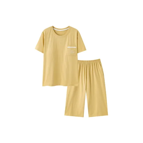 JinShaLa Pajama Комплект Женский Желтый