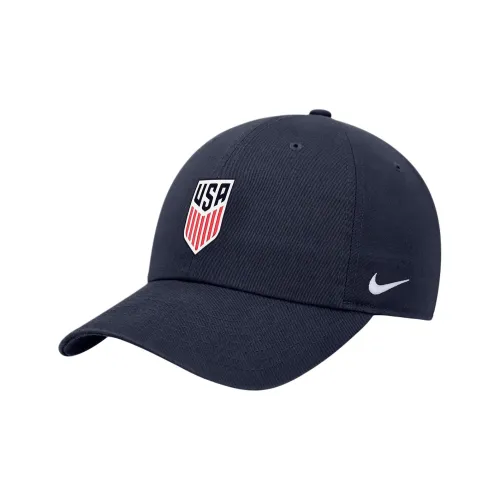 Nike Хлопковые кепки унисекс синие