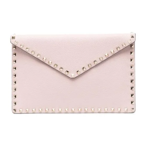 Valentino Телячья кожа Конверт Сумка Клатч Женская Розовая