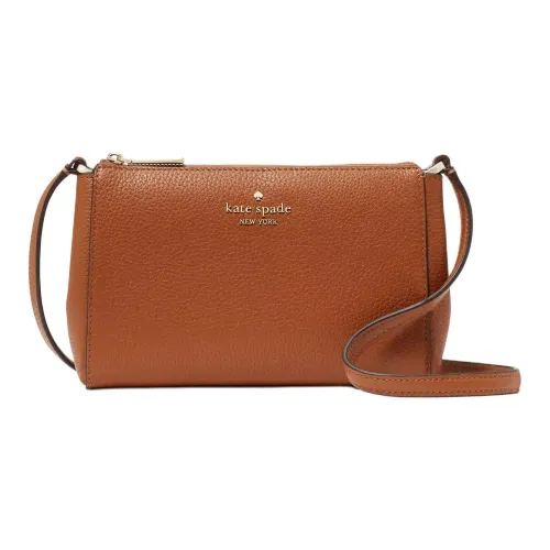 Kate Spade Leila Pebble кожаная сумка через плечо мини женская имбирного цвета