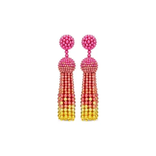 Oscar De La Renta Серьги из лата Женские Розовые