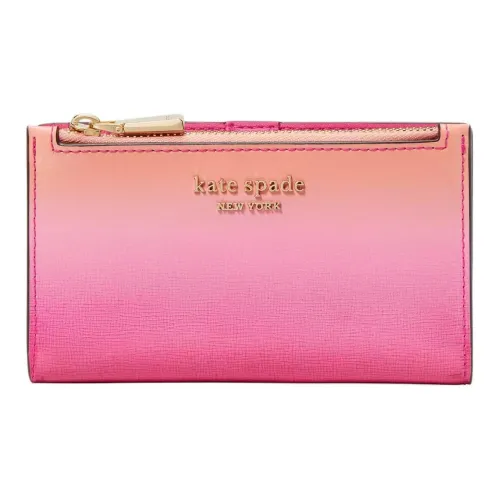 Kate Spade Saffiano кожа кошелек маленький женский розовый многоцветный