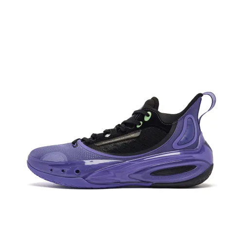 QIAODAN Venom Fang PRO 3,0 Баскетбольные кроссовки MID Топ Illusion Фиолетовый Черный Мужской